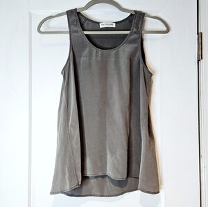 Everlane Gray Swing Tank High Low Hem Sleeveless Blouse XS
